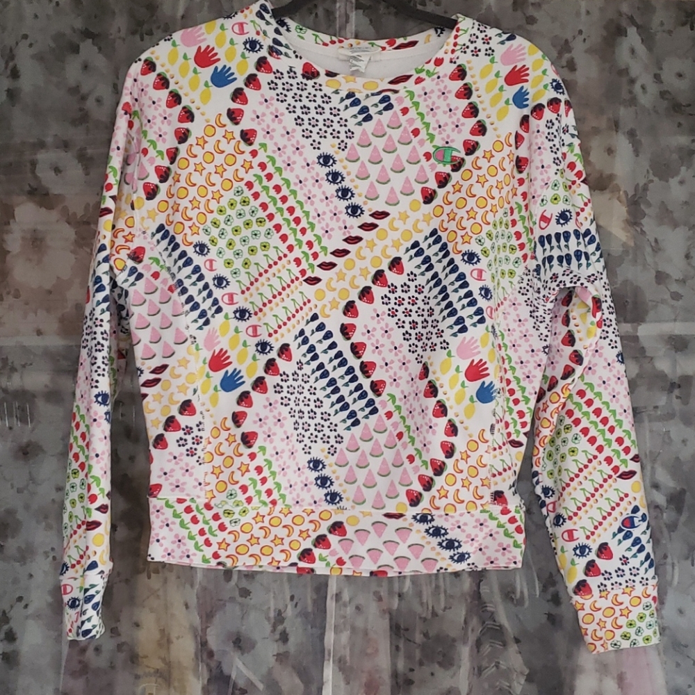 Rare M Champion Susana Alexandra Fruity Sweatshirt